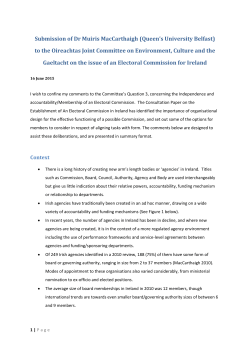 MacCarthaigh, M. 2010. National non