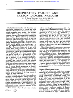carbon dioxide narcosis - Postgraduate Medical Journal