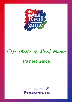 The Make it Real Game