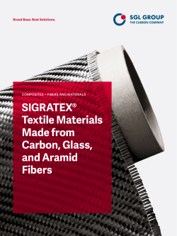 SIGRATEX® Textile Materials Made from Carbon, Glass, and