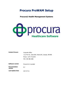 d Procura81 &ndash;singleprocessid CALLME /R /AUTH Appendix A. Procura