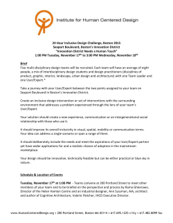 24 Hour Inclusive Design Challenge, Boston 2015 Seaport