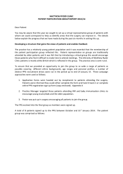 3. Patients knowledge of surgery times.