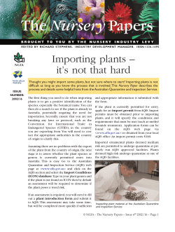 Importing plants its not that hard
