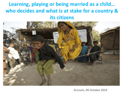 Child Marriage: Progress, but pace remains slow