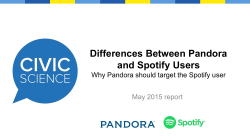 Differences Between Pandora and Spotify Users