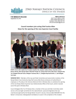 Council members join acting Chief Justice Allen Sloan for the