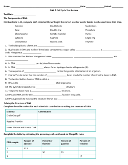 DNA and Cell Cycle Test Review File