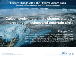 Carbon cycle and climate change, a tale of