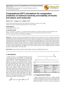 Computational (DFT prediction of chemical reactiv and stearic acid