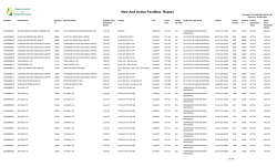 New And Active Facilities Report