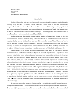 Sodium Sulfate
