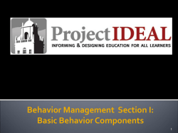 Classroom behavior management and communication