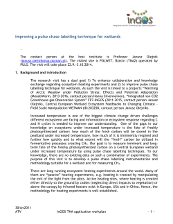 Improving a pulse chase labelling technique for wetlands