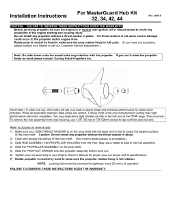 Installation Instructions For MasterGuard Hub Kit 32, 34, 42, 44