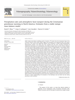 Precipitation rates and atmospheric heat transport during the