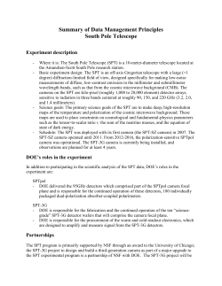 Summary for HEP of Data Management Principles (SPT)