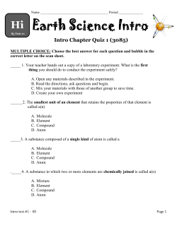 Intro Chapter Quiz 1