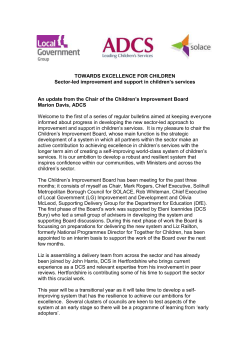 TOWARDS EXCELLENCE FOR CHILDREN &ndash; SECTOR