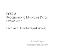 CC5212-1 Procesamiento Masivo de Datos 2017