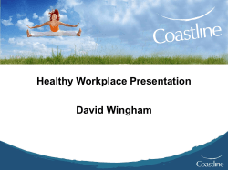 Healthy Workplace Presentation David