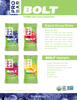Organic Energy Chews Highlights