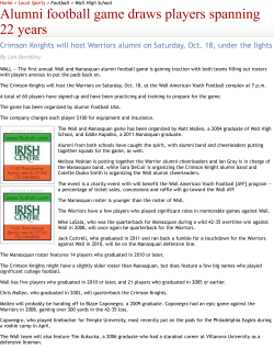 Alumni football game draws players spanning 22 years