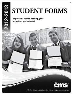 student forms - Charlotte