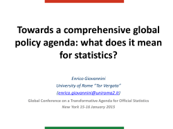 Presentazione di PowerPoint - United Nations Statistics Division
