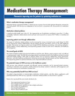 Medication Therapy Management - American Pharmacists Association
