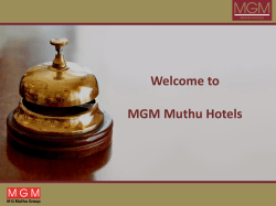MGM - Muthu Hotels