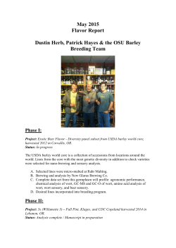 May 2015 Flavor Report