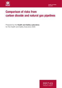 RR749 - Comparison of risks from carbon dioxide and natural