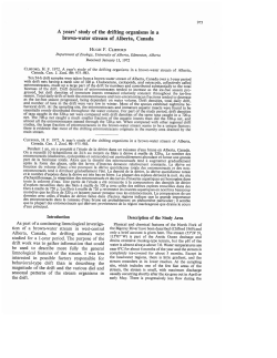 A years` study of the drifting organisms in a brown