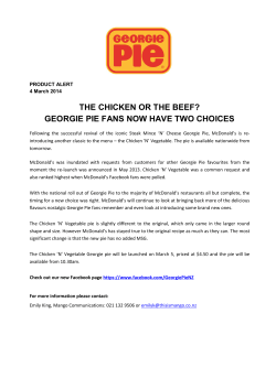 the chicken or the beef? georgie pie fans now have two choices