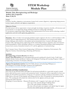 Bioengineering-Module-Overview