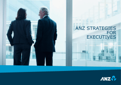 ANZ STRATEGIES FOR EXECUTIVES
