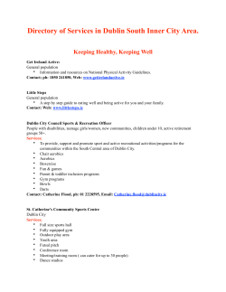 Directory of Services in Dublin South Inner City Area
