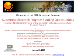 SRP Review Briefing 2010 - CLU-IN