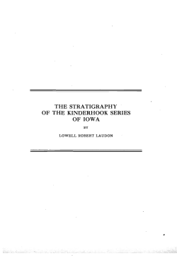 The Stratigraphy of the Kinderhook Series of Iowa