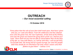 PPT - Deeper Life Netherlands