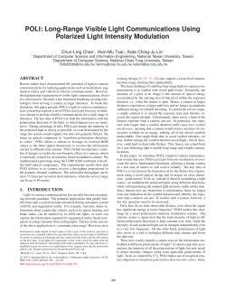 POLI: Long-Range Visible Light Communications Using Polarized