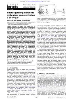 Short signalling distances make plant communication a soliloquy