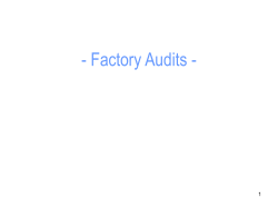 Factory Audits