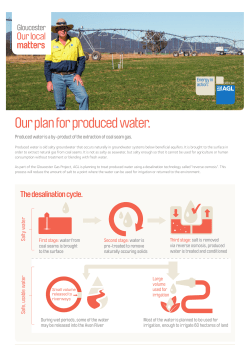 Our plan for produced water.