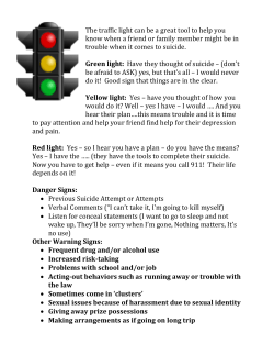 Tools for dealing with suicide