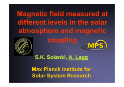 Magnetic field measured at different levels in the solar atmosphere