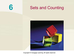 Sets and Counting