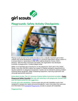 Playgrounds Safety Activity Checkpoints