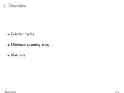 Eulerian cycle and minimum spanning tree